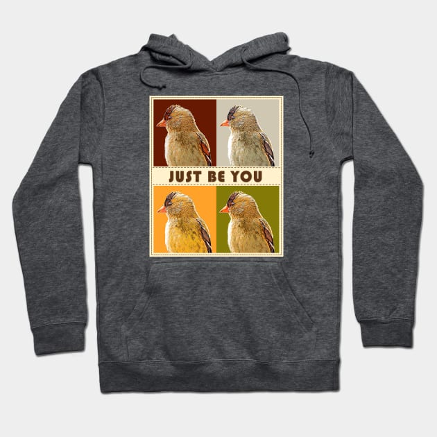 Just Be You - Finch Hoodie by MaryLinH